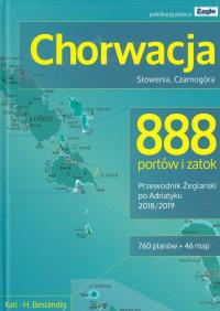 Chorwacja Słowenia Czarnogóra 888 portów i zatok 2018/2019. Autor: Bestandig Karl H.. Dobreksiazki.pl Okładka książki Chorwacja Słowenia Czarnogóra 888 portów i zatok 2018/2019