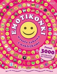 Emotikonki. Wesoła zabawa z naklejkami. Autor: Opracowanie zbiorowe. Dobreksiazki.pl Okładka książki Emotikonki. Wesoła zabawa z naklejkami