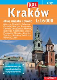 Kraków XXL atlas miasta plus 19. Autor: Opracowanie zbiorowe. Dobreksiazki.pl Okładka książki Kraków XXL atlas miasta plus 19