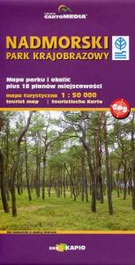 Nadmorski Park Krajobrazowy mapa turystyczna 1:50 000. Wydawca: Eko-Kapio. Dobreksiazki.pl Opakowanie Nadmorski Park Krajobrazowy mapa turystyczna 1:50 000