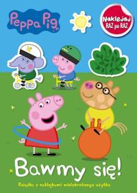 Peppa Pig. Bawmy się ! - Naklejka raz po raz Bawmy się !. Autor: Opracowanie zbiorowe. Dobreksiazki.pl Okładka książki Peppa Pig. Bawmy się ! - Naklejka raz po raz Bawmy się !