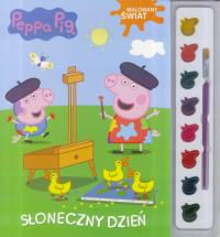 Świnka Peppa. Malowany świat. Słoneczny dzień. Autor: Opracowanie zbiorowe. Dobreksiazki.pl Okładka książki Świnka Peppa. Malowany świat. Słoneczny dzień