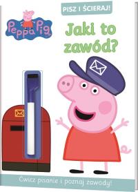 Peppa Pig. Pisz i ścieraj. Jaki to zawód. Autor: Opracowanie zbiorowe. Dobreksiazki.pl Okładka książki Peppa Pig. Pisz i ścieraj. Jaki to zawód