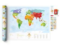 MAPA ŚWIAT TRAVEL MAP KIDS ANIMALS. Wydawca: 1DEA.me. Dobreksiazki.pl Opakowanie MAPA ŚWIAT TRAVEL MAP KIDS ANIMALS