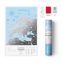 MAPA ZDRAPKA EUROPA TRAVEL MAP SILVER EUROPE. Wydawca: 1DEA.me. Dobreksiazki.pl Opakowanie MAPA ZDRAPKA EUROPA TRAVEL MAP SILVER EUROPE