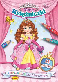 MAŁE KSIĘŻNICZKI KOLOROWANKA DLA DZIEWCZYNEK. Autor: GRAŻYNA MOTYLEWSKA. Dobreksiazki.pl Okładka książki MAŁE KSIĘŻNICZKI KOLOROWANKA DLA DZIEWCZYNEK