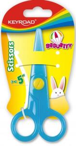 Opakowanie NOŻYCZKI SZKOLNE SECURITY 12,5 CM KEYROAD ZAOKRĄGLONE