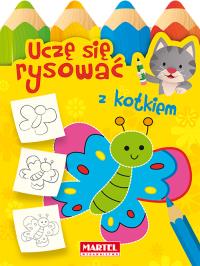 Uczę się rysować z kotkiem. Autor: Opracowanie zbiorowe. Dobreksiazki.pl Okładka książki Uczę się rysować z kotkiem