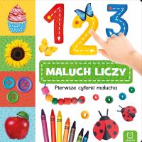 123 MALUCH LICZY PIERWSZE CYFERKI MALUCHA. Autor: Opracowanie zbiorowe. Dobreksiazki.pl Okładka książki 123 MALUCH LICZY PIERWSZE CYFERKI MALUCHA