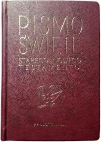Biblia Pielgrzyma oprawa ekologiczna, złocenia. Autor: Praca zbiorowa. Dobreksiazki.pl Okładka książki Biblia Pielgrzyma oprawa ekologiczna, złocenia