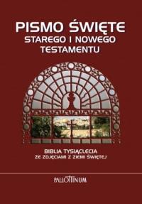Biblia Tysiąclecia ze zdjęciami z Ziemi Świętej. Autor: Praca zbiorowa. Dobreksiazki.pl Okładka książki Biblia Tysiąclecia ze zdjęciami z Ziemi Świętej