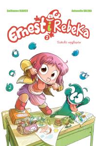 Ernest i Rebeka T.2 Szkoła wygłupów. Autor: Bianco Guillaume, Antonello Dalena. Dobreksiazki.pl Okładka książki Ernest i Rebeka T.2 Szkoła wygłupów