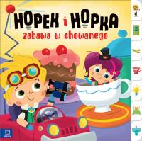 Hopek i Hopka zabawa w chowanego. Autor: Opracowanie zbiorowe. Dobreksiazki.pl Okładka książki Hopek i Hopka zabawa w chowanego