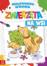 MALOWANKA WODNA ZWIERZĘTA NA WSI. Autor: Opracowanie zbiorowe. Dobreksiazki.pl Okładka książki MALOWANKA WODNA ZWIERZĘTA NA WSI