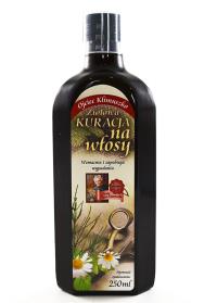 Ojciec Klimuszko Ziołowa kuracja na włosy 250ml. Producent: Ojciec Klimuszko. Dobreksiazki.pl Zdjęcie produktu Ojciec Klimuszko Ziołowa kuracja na włosy 250ml