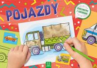 Pojazdy Kolorowanka z naklejkami. Autor: Opracowanie zbiorowe. Dobreksiazki.pl Okładka książki Pojazdy Kolorowanka z naklejkami