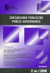 Zarządzanie Publiczne 2018/2. Wydawca: Scholar. Dobreksiazki.pl Opakowanie Zarządzanie Publiczne 2018/2