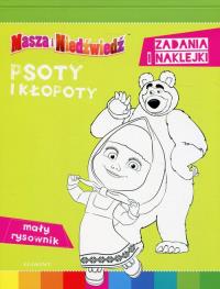 Masza i Niedźwiedz. Psoty i kłopoty. Mały rysownik z naklejk. Autor: praca zbiorowa. Dobreksiazki.pl Okładka książki Masza i Niedźwiedz. Psoty i kłopoty. Mały rysownik z naklejk