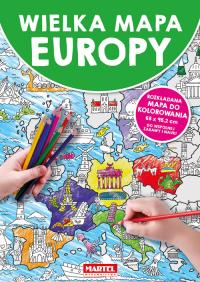 Wielka mapa Europy. Autor: Opracowanie zbiorowe. Dobreksiazki.pl Okładka książki Wielka mapa Europy