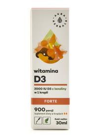 Aura Herbals Witamina D3 2000 IU 30ml. Producent: Aura Herbals. Dobreksiazki.pl Zdjęcie produktu Aura Herbals Witamina D3 2000 IU 30ml