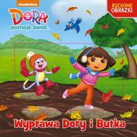 Dora Ruchome obrazki Wyprawa Dory i Butka. Autor: Opracowanie zbiorowe. Dobreksiazki.pl Okładka książki Dora Ruchome obrazki Wyprawa Dory i Butka