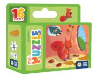 Mini Puzzle Wiewiórka. Autor: Maciej Kachel. Dobreksiazki.pl Okładka książki Mini Puzzle Wiewiórka