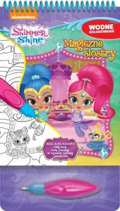 Shimmer & Shine Wodne kolorowanie Magiczne siostry. Autor: Opracowanie zbiorowe. Dobreksiazki.pl Okładka książki Shimmer & Shine Wodne kolorowanie Magiczne siostry