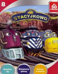 Stacyjkowo nr 8 + 50 naklejek. Autor: Opracowanie zbiorowe. Dobreksiazki.pl Okładka książki Stacyjkowo nr 8 + 50 naklejek