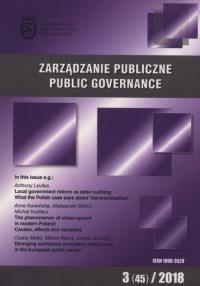 Zarządzanie Publiczne 3 (45) / 2018. Wydawca: Scholar. Dobreksiazki.pl Opakowanie Zarządzanie Publiczne 3 (45) / 2018