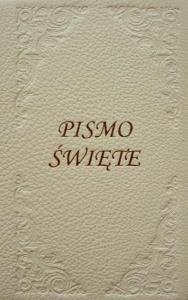 Biblia Tysiąclecia - oazowa, biała, panigatory. Autor: Praca zbiorowa. Dobreksiazki.pl Okładka książki Biblia Tysiąclecia - oazowa, biała, panigatory