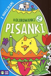 Kolorowanki Pisanki z naklejkami 2. Autor: Opracowanie zbiorowe. Dobreksiazki.pl Okładka książki Kolorowanki Pisanki z naklejkami 2