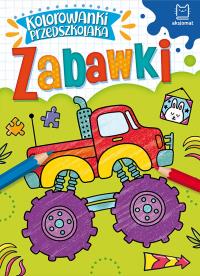 Kolorowanki przedszkolaka. Zabawki. Autor: Opracowanie zbiorowe. Dobreksiazki.pl Okładka książki Kolorowanki przedszkolaka. Zabawki