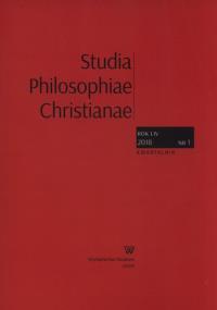 Studia Philosophiae Christianae 1/2018. Wydawca: UKSW. Dobreksiazki.pl Opakowanie Studia Philosophiae Christianae 1/2018