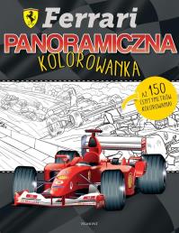 Ferrari. Panoramiczna kolorowanka. Autor: Opracowanie zbiorowe. Dobreksiazki.pl Okładka książki Ferrari. Panoramiczna kolorowanka