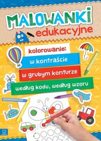 MALOWANKI EDUKACYJNE. Autor: Opracowanie zbiorowe. Dobreksiazki.pl Okładka książki MALOWANKI EDUKACYJNE