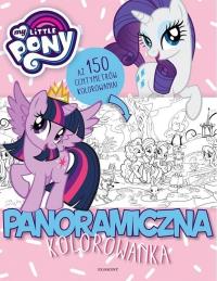 My Little Pony. Panoramiczna kolorowanka. Autor: praca zbiorowa. Dobreksiazki.pl Okładka książki My Little Pony. Panoramiczna kolorowanka