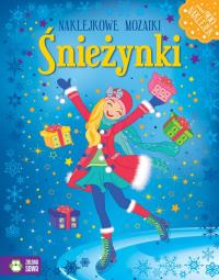 Naklejkowe mozaiki - Śnieżynki. Autor: praca zbiorowa. Dobreksiazki.pl Okładka książki Naklejkowe mozaiki - Śnieżynki