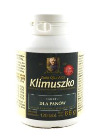 Ojciec Klimuszko Tabletki optymalizujące dla panów 120tabl. Producent: Ojciec Klimuszko. Dobreksiazki.pl Zdjęcie produktu Ojciec Klimuszko Tabletki optymalizujące dla panów 120tabl