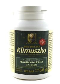 Ojciec Klimuszko Tabletki wspierające prawidłową pracę wątroby 120tabl. Producent: Ojciec Klimuszko. Dobreksiazki.pl Zdjęcie produktu Ojciec Klimuszko Tabletki wspierające prawidłową pracę wątroby 120tabl