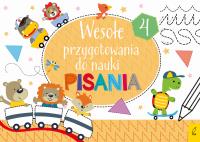 WESOŁE PRZYGOTOWANIA DO NAUKI PISANIA 4. Autor: Opracowanie zbiorowe. Dobreksiazki.pl Okładka książki WESOŁE PRZYGOTOWANIA DO NAUKI PISANIA 4