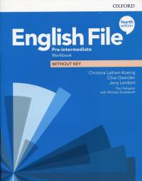 English File 4E Pre-Intermediate WB without key. Autor: Clive Oxenden; Christina Latham-Koenig, Chomacki Kate. Dobreksiazki.pl Okładka książki English File 4E Pre-Intermediate WB without key