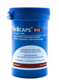 ForMeds BICAPS B12 500µg 60kaps. Producent: ForMeds. Dobreksiazki.pl Zdjęcie produktu ForMeds BICAPS B12 500µg 60kaps