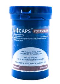 ForMeds BICAPS POTASSIUM 60kaps. Producent: ForMeds. Dobreksiazki.pl Zdjęcie produktu ForMeds BICAPS POTASSIUM 60kaps