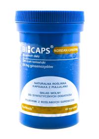 ForMeds BICAPS ŻEŃ-SZEŃ KOREAŃSKI 60kaps. Producent: ForMeds. Dobreksiazki.pl Zdjęcie produktu ForMeds BICAPS ŻEŃ-SZEŃ KOREAŃSKI 60kaps