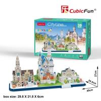 Puzzle 3D City Line Bavaria. Wydawca: Cubic Fun. Dobreksiazki.pl Opakowanie Puzzle 3D City Line Bavaria