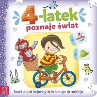 4-latek poznaje świat. Autor: Opracowanie zbiorowe. Dobreksiazki.pl Okładka książki 4-latek poznaje świat