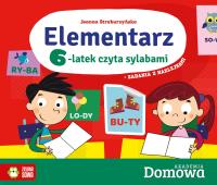 ELEMENTARZ 6-LATEK CZYTA SYLABAMI DOMOWA AKADEMIA. Autor: Straburzyńska Joanna. Dobreksiazki.pl Okładka książki ELEMENTARZ 6-LATEK CZYTA SYLABAMI DOMOWA AKADEMIA