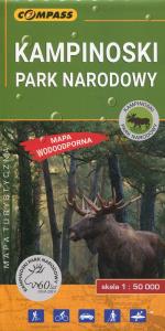 Kampinoski Park Narodowy mapa turystyczna 1:50 000. Autor: praca zbiorowa. Dobreksiazki.pl Okładka książki Kampinoski Park Narodowy mapa turystyczna 1:50 000