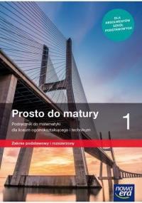 Matematyka LO 1 Prosto do matury Podr ZPR w.2019. Autor: Antek Maciej, Belka Krzysztof, Bernard Minier (lektor: Piotr Grabowski). Dobreksiazki.pl Okładka książki Matematyka LO 1 Prosto do matury Podr ZPR w.2019