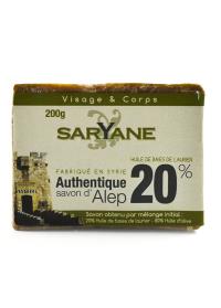 Saryane Mydło z Aleppo 20% oleju laurowego 200g. Producent: Saryane. Dobreksiazki.pl Zdjęcie produktu Saryane Mydło z Aleppo 20% oleju laurowego 200g